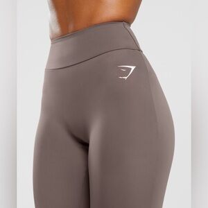 Gymshark power regular leggings sz S walnut